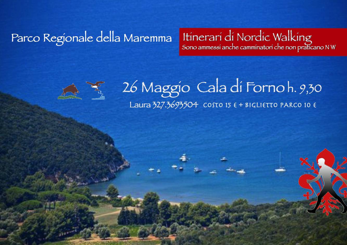 nordic walking  maggio cala di forno ore